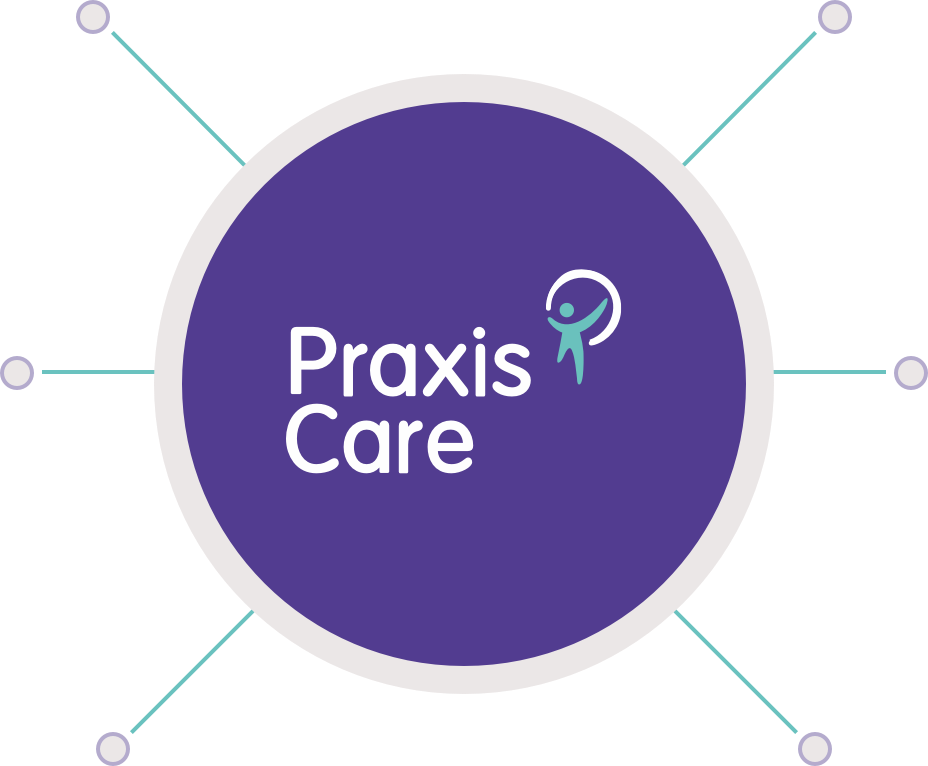 Praxis Logo in circle
